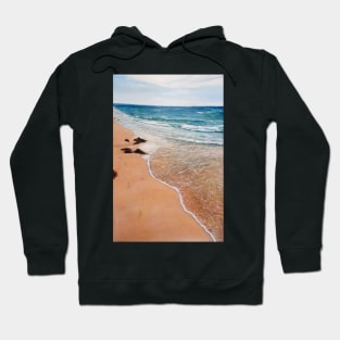 A walk on the beach Hoodie